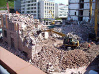 Abbruch des DB Direktionsgebäudes in Stuttgart