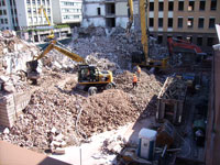 Abbruch des DB Direktionsgebäudes in Stuttgart